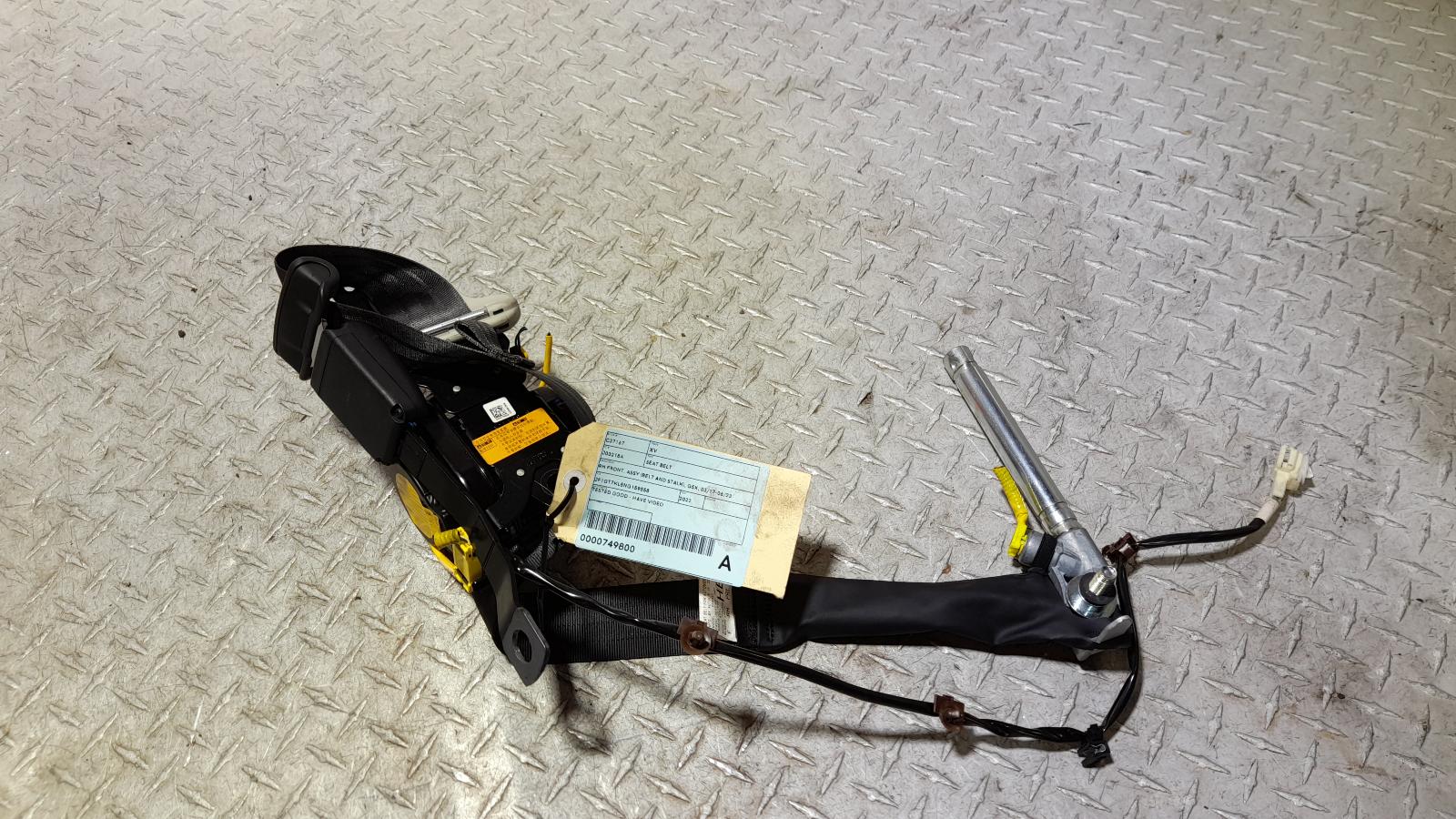 View Auto part Seatbelt/Stalk Subaru Xv 2022