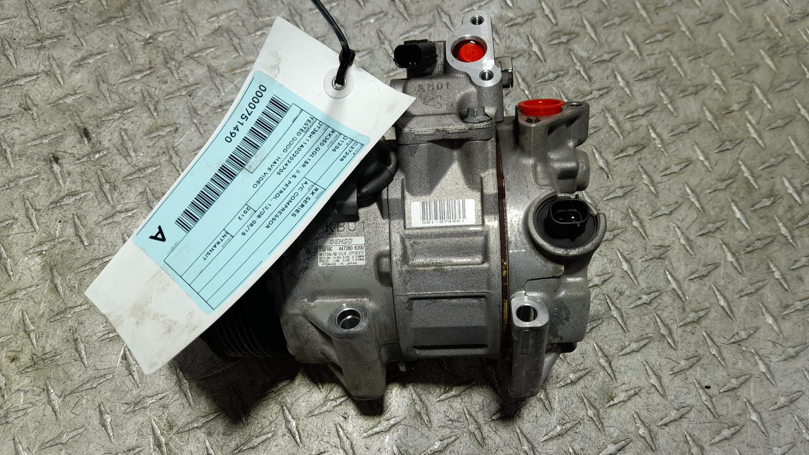 View Auto part A/C Compressor Lexus Rx Series 2012