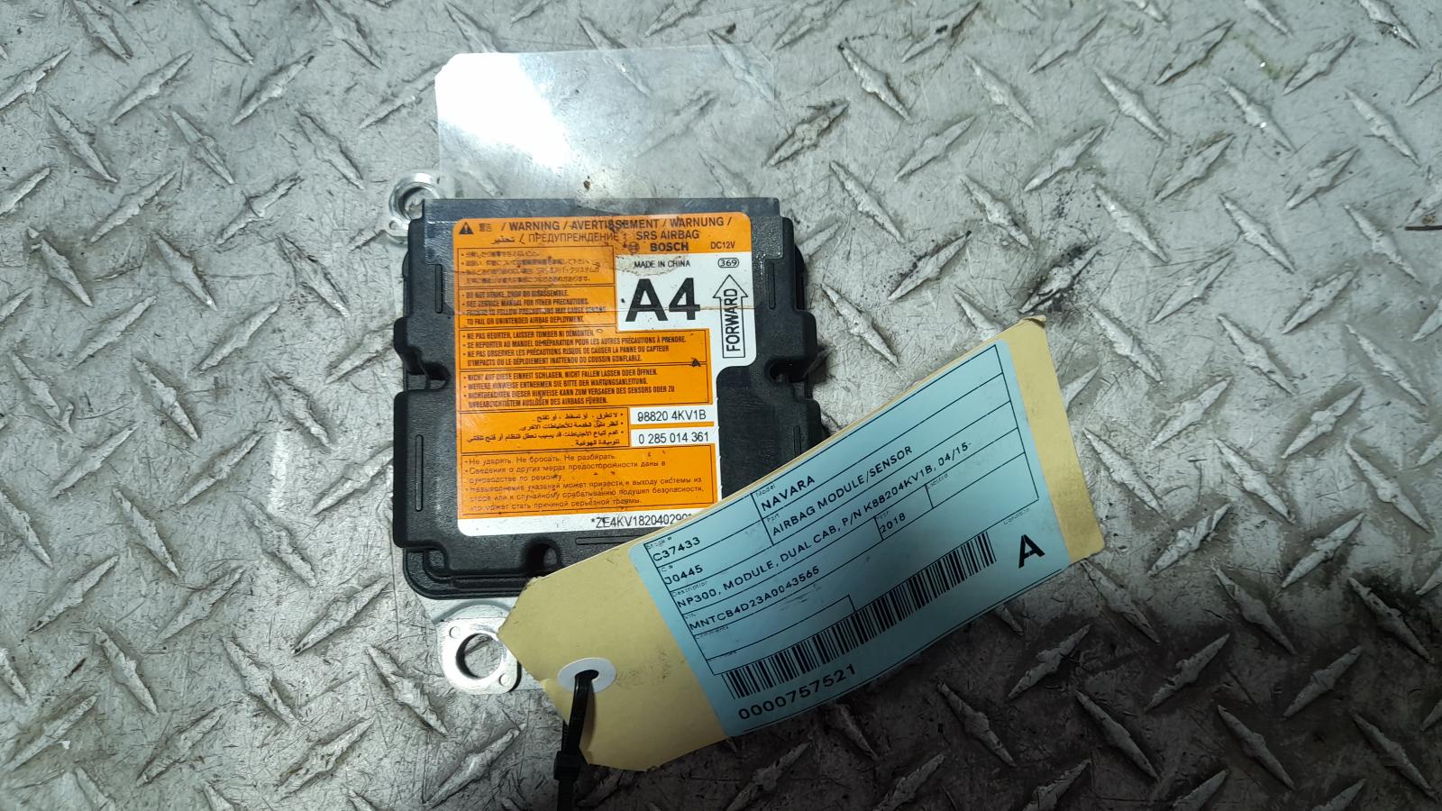 View Auto part Airbag Module/Sensor Nissan Navara 2018