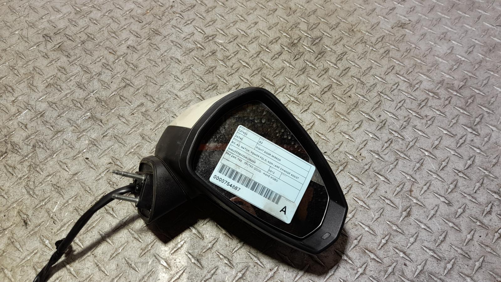View Auto part Right Door Mirror Audi A3 2013