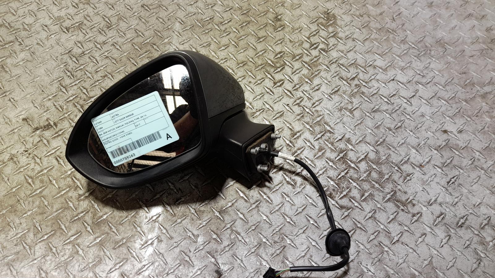 View Auto part Left Door Mirror Holden Astra 2017