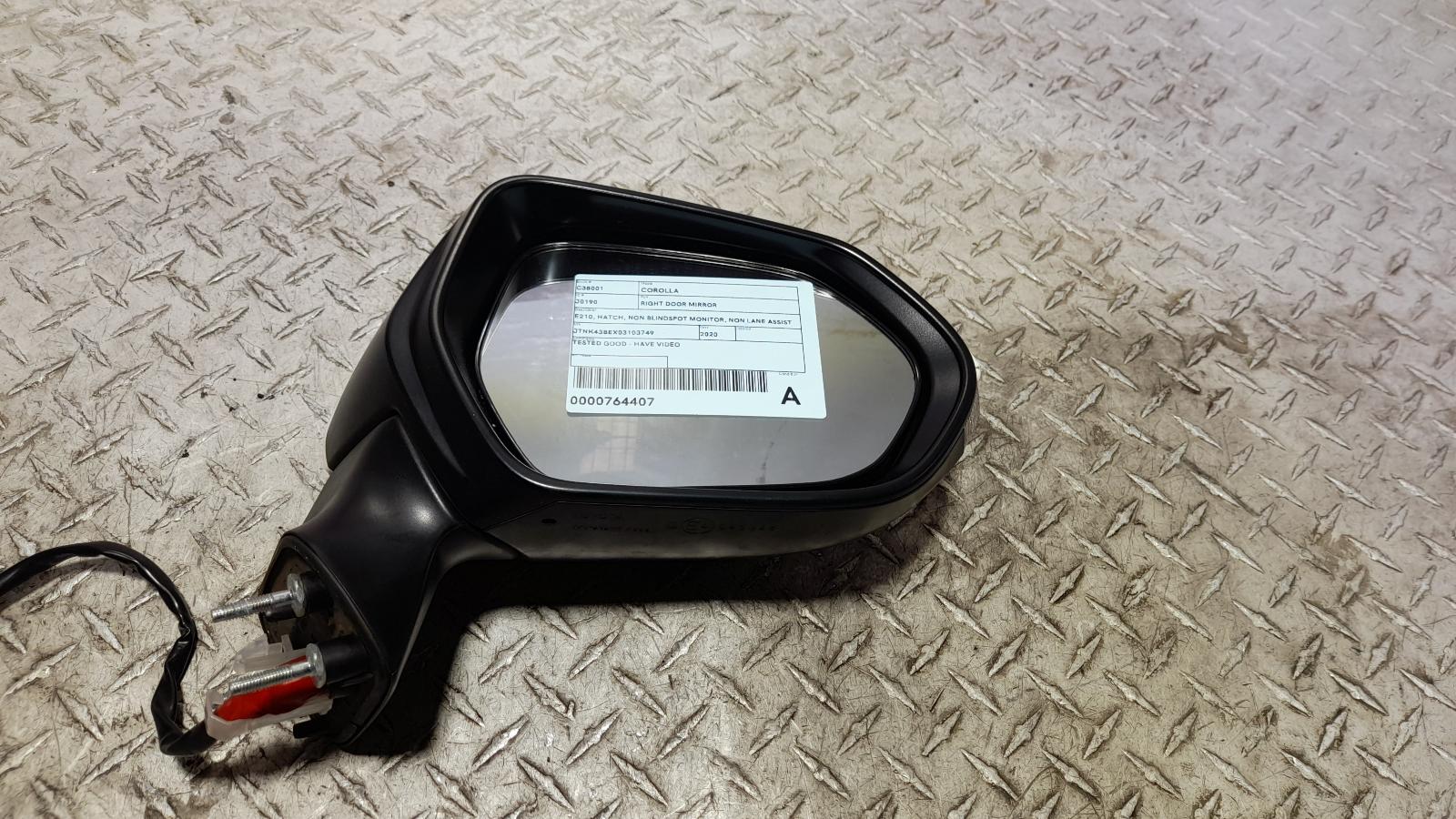View Auto part Right Door Mirror Toyota Corolla 2020