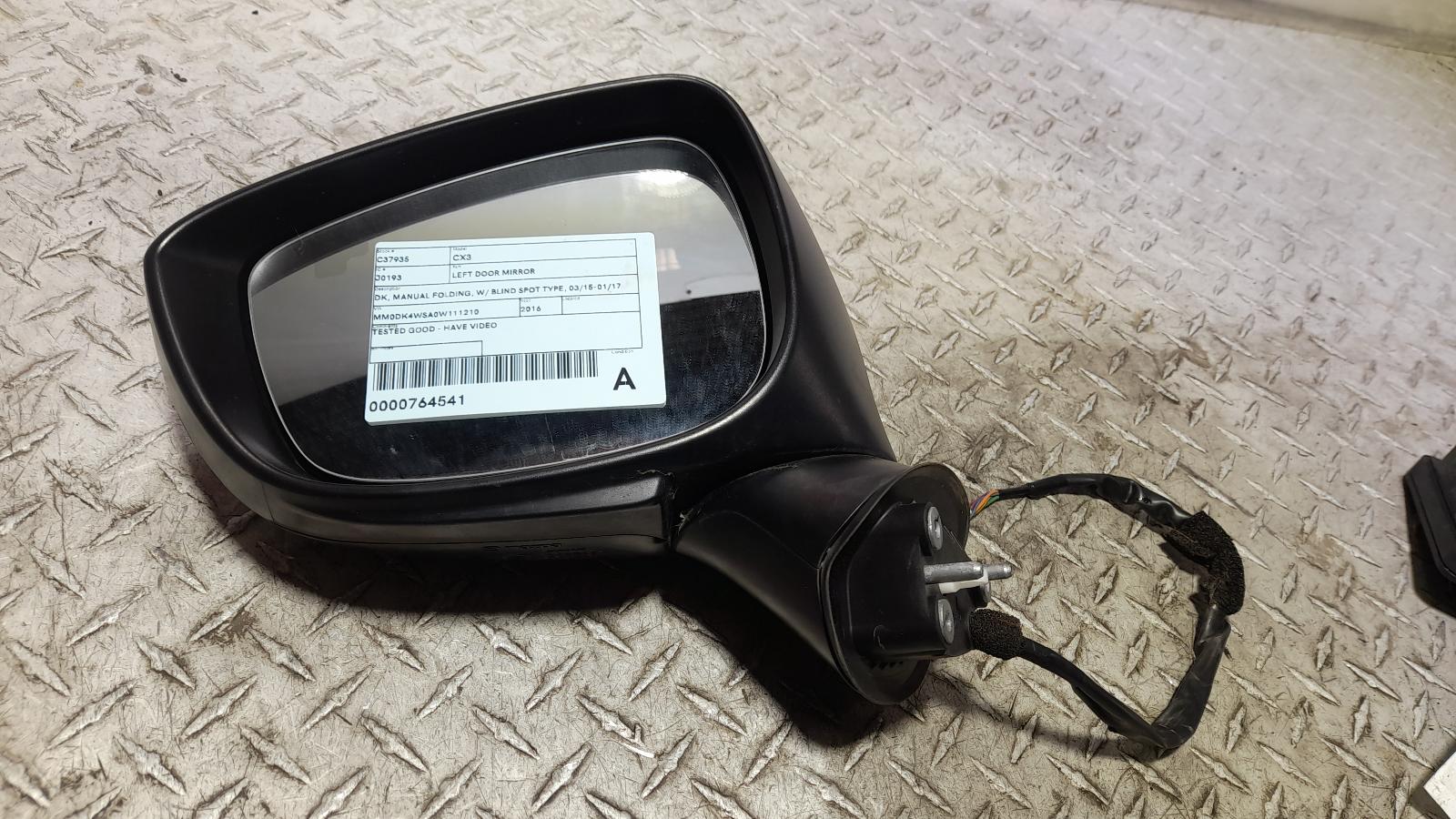 View Auto part Left Door Mirror Mazda Cx3 2016