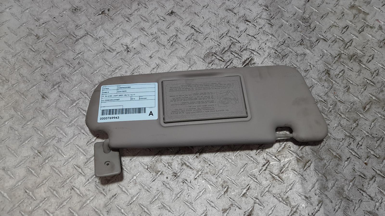 View Auto part Sunvisor Holden Commodore 2014