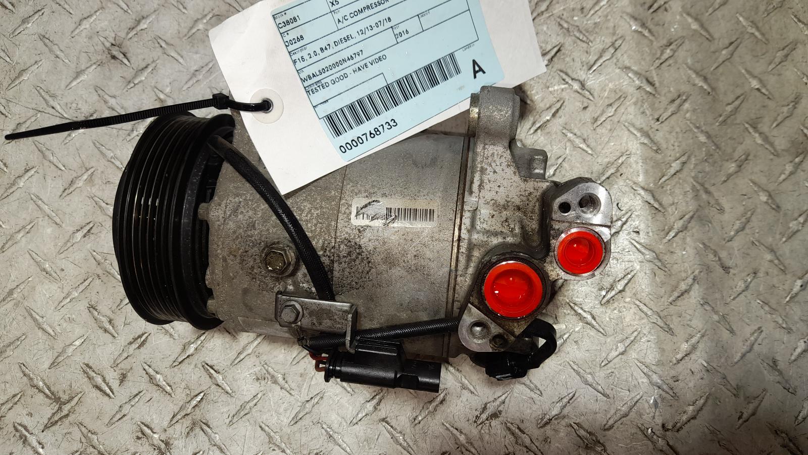 View Auto part A/C Compressor Bmw X5 2016