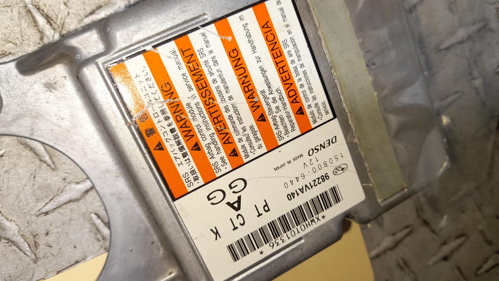 2016 Subaru Levorg Airbag Module/Sensor View Auto part Airbag Module/Sensor Subaru Levorg 2016