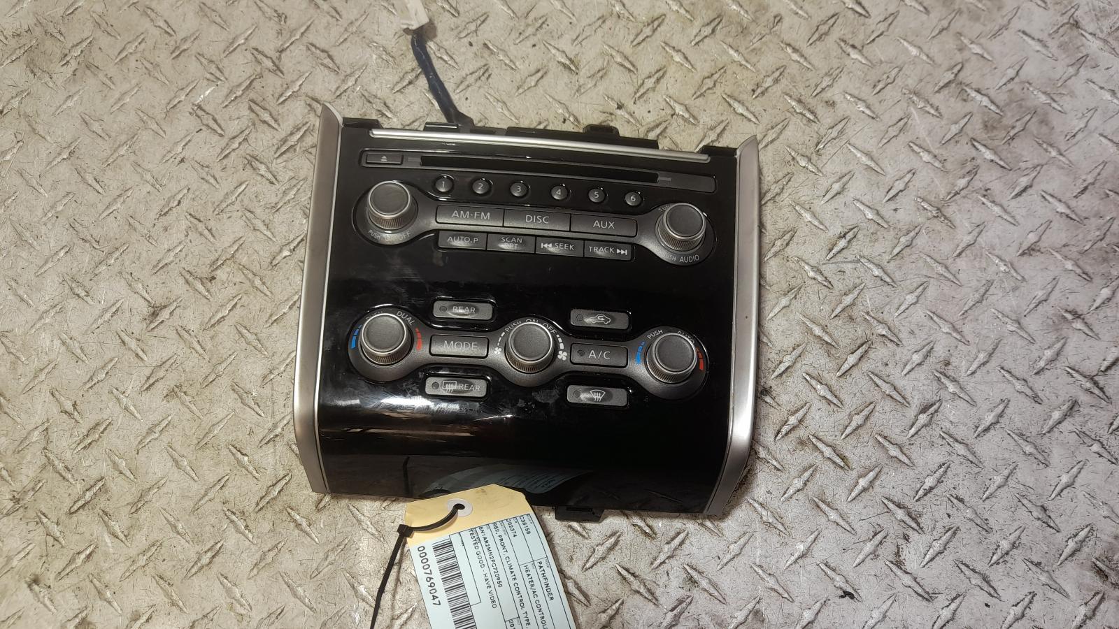 View Auto part Heater/Ac Controls Nissan Pathfinder 2015