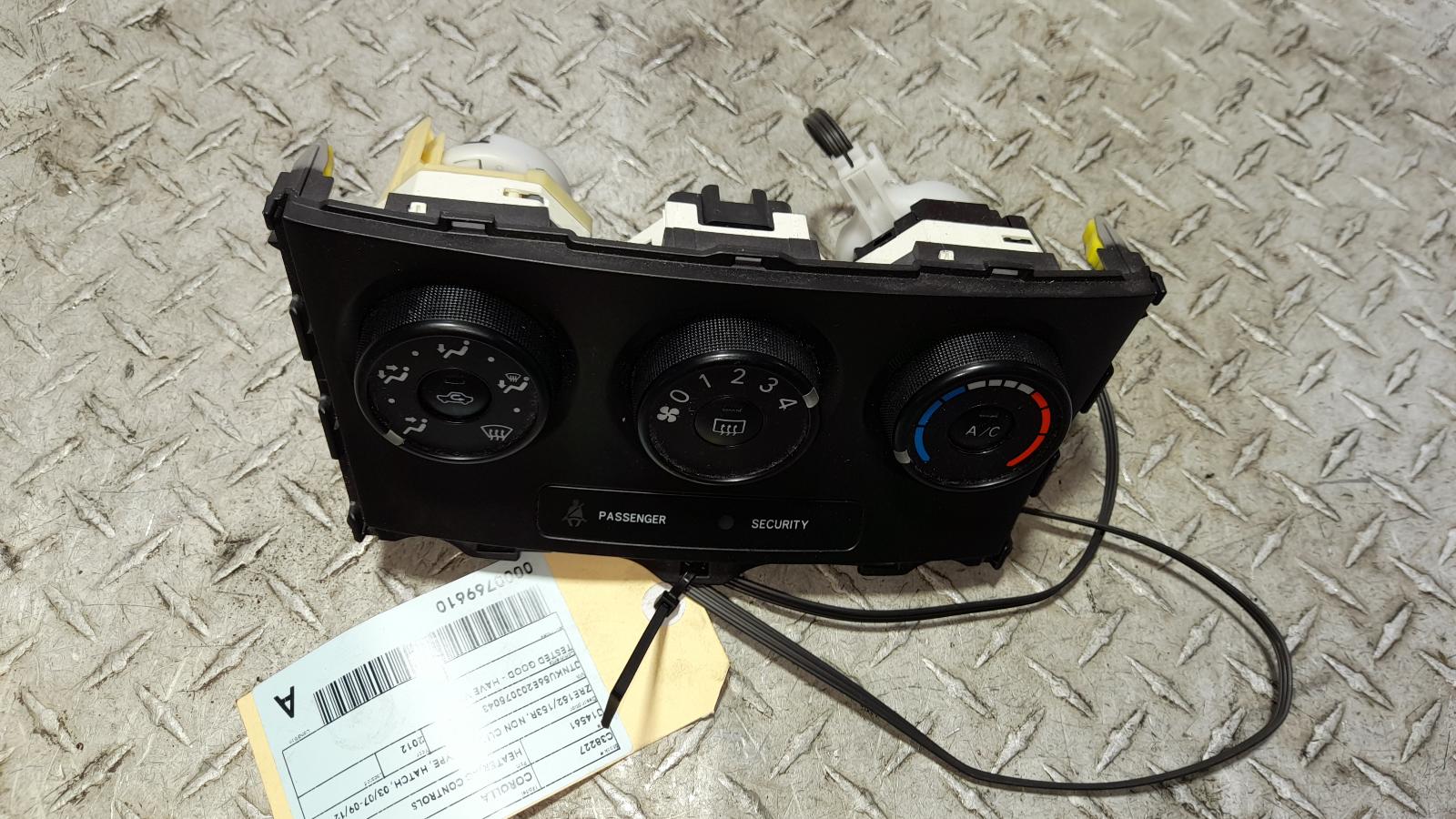 View Auto part Heater/Ac Controls Toyota Corolla 2012