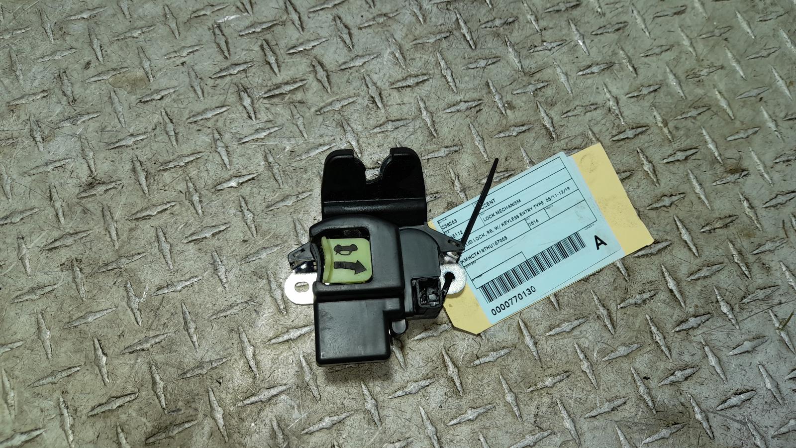 View Auto part Door/Boot/Gate Lock Hyundai Accent 2016