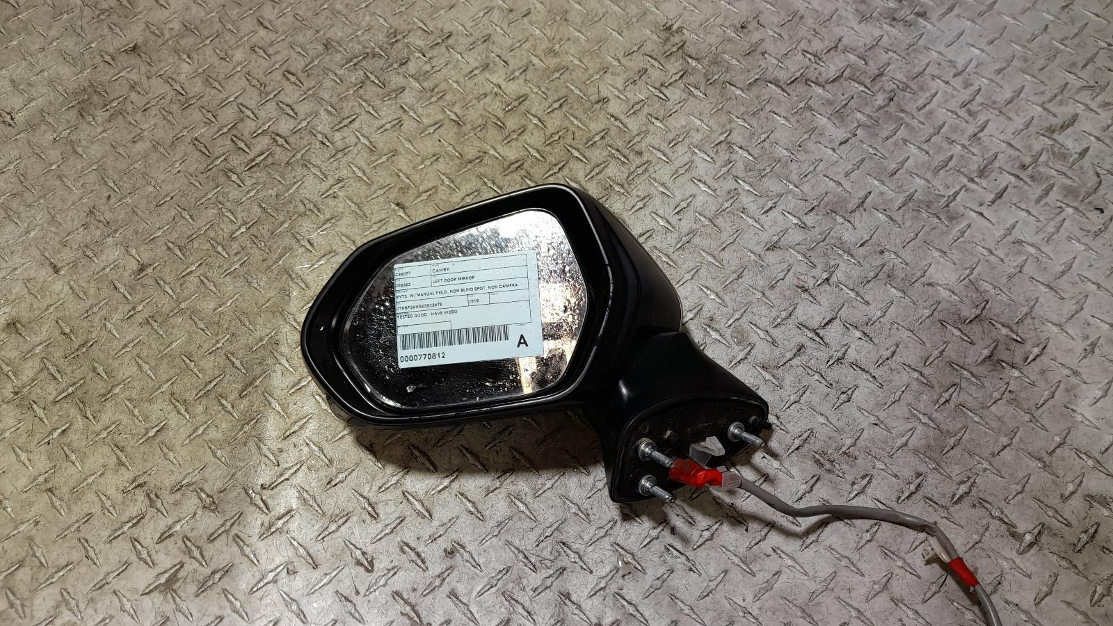 View Auto part Left Door Mirror Toyota Camry 2018