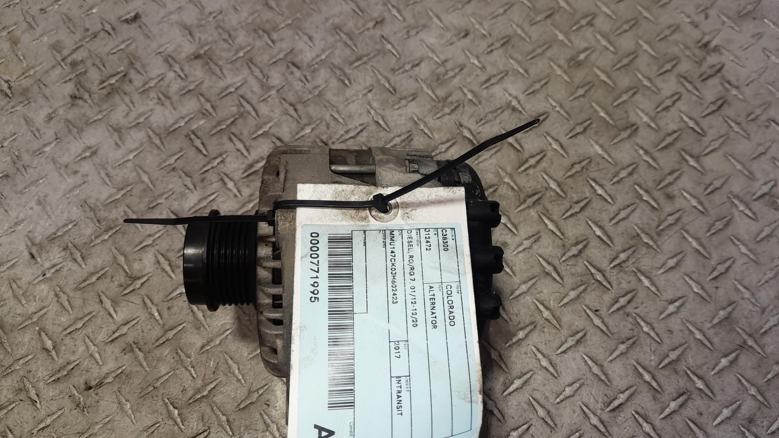 View Auto part Alternator Holden Colorado 2017