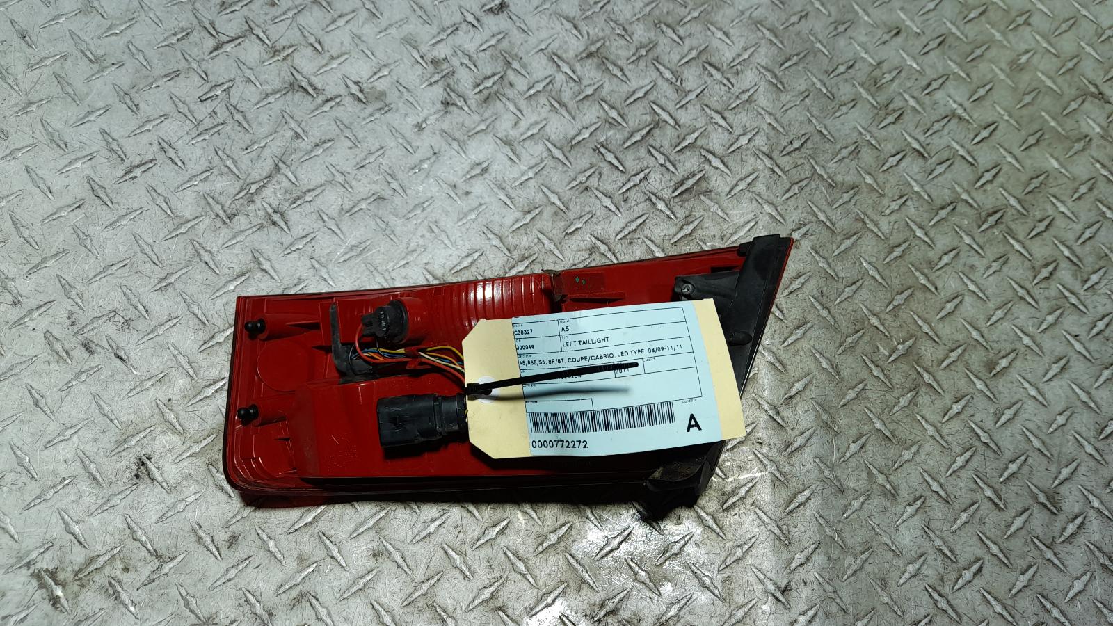 2011 Audi A5 Left Taillight View Auto part Left Taillight Audi A5 2011