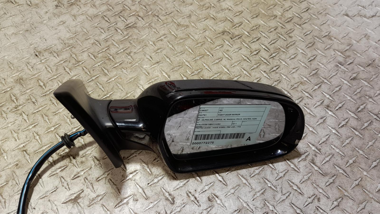 2011 Audi A5 Right Door Mirror View Auto part Right Door Mirror Audi A5 2011
