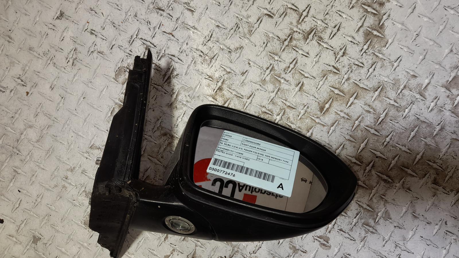 View Auto part Right Door Mirror Holden Commodore 2018
