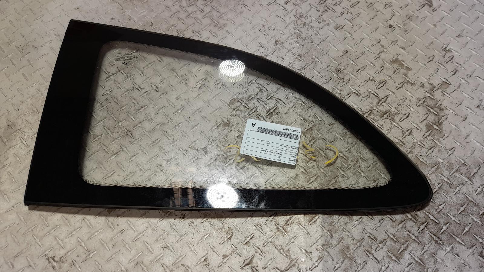 View Auto part Right Rear Side Glass Hyundai I20 2012
