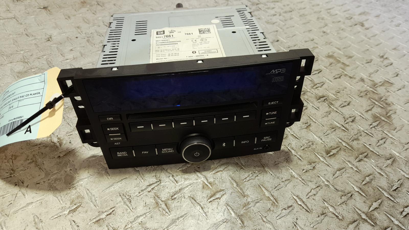 View Auto part Radio/Cd/Dvd/Sat/Tv Holden Captiva 2015
