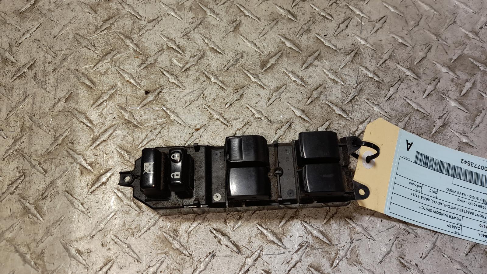 View Auto part Pwr Dr Wind Switch Toyota Camry 2010