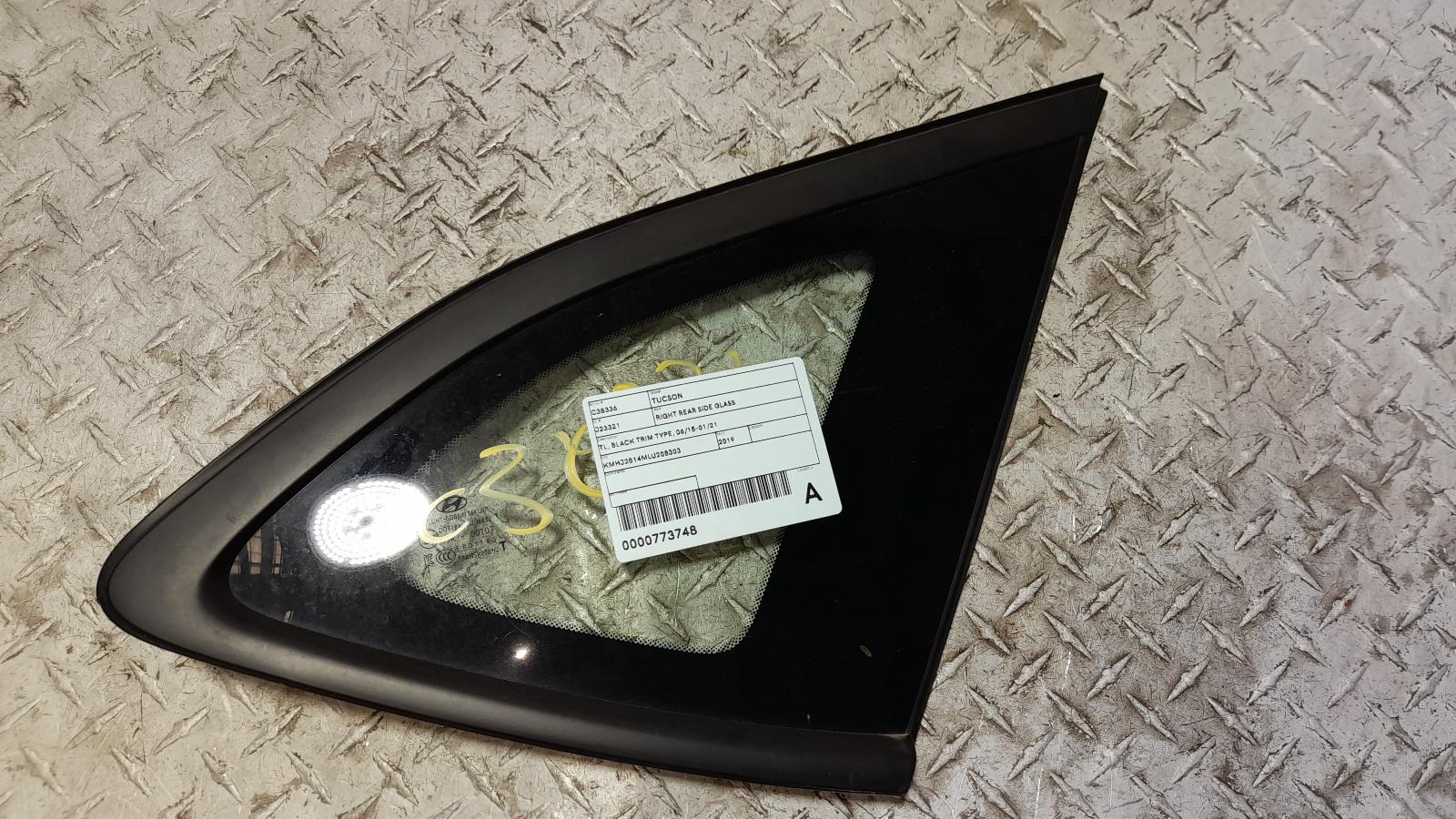 View Auto part Right Rear Side Glass Hyundai Tucson 2019
