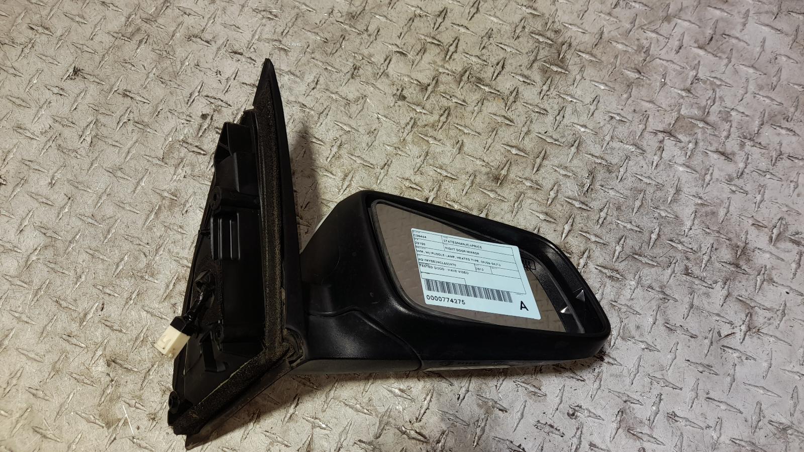 View Auto part Right Door Mirror Holden Statesman/caprice 2012