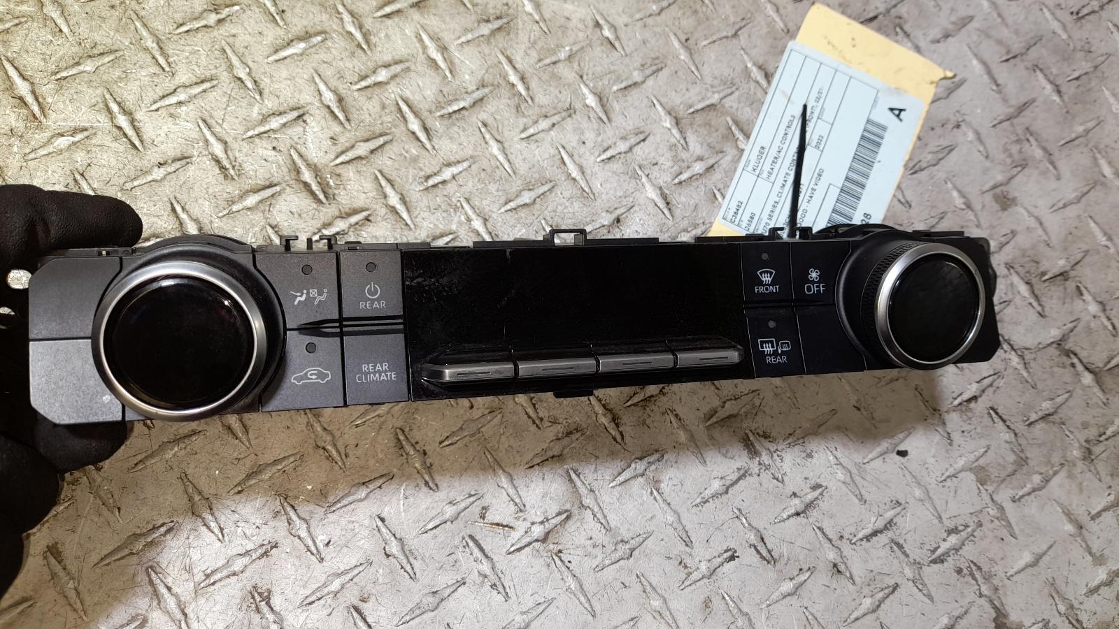 View Auto part Heater/Ac Controls Toyota Kluger 2022