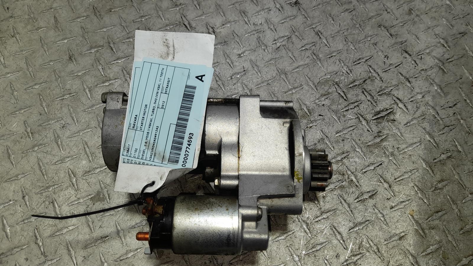 View Auto part Starter Nissan Navara 2012