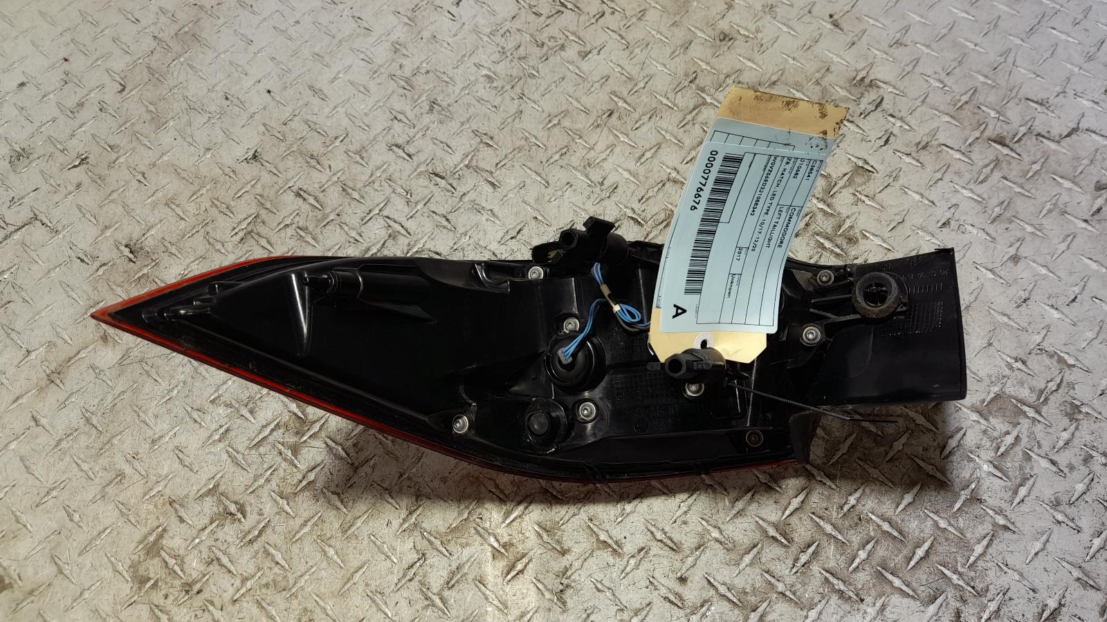 View Auto part Left Taillight Holden Commodore 2017