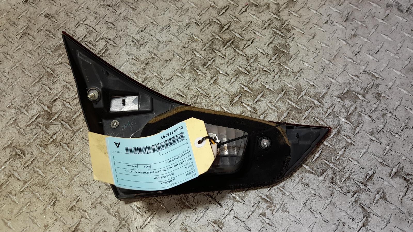 View Auto part Rear Garnish Toyota Corolla 2015