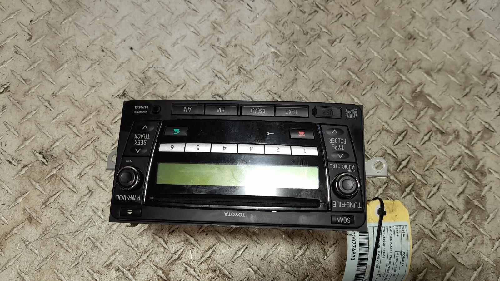 View Auto part Radio/Cd/Dvd/Sat/Tv Toyota Corolla 2011
