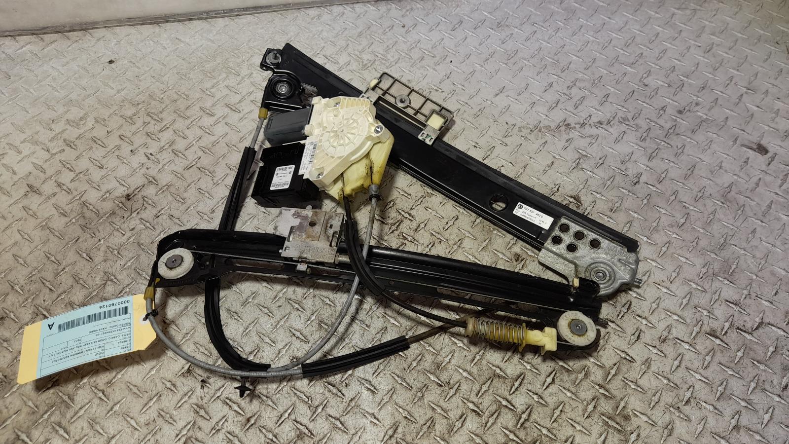 View Auto part Right Front Window Reg/Motor Volkswagen Golf 2012