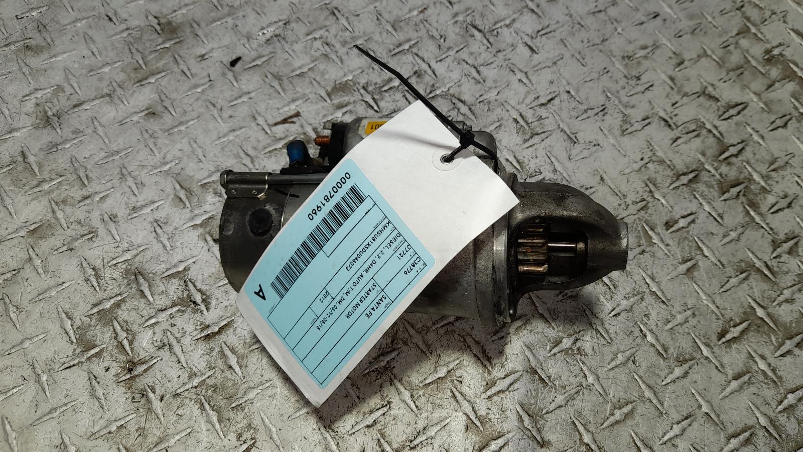 View Auto part Starter Hyundai Santa Fe 2012