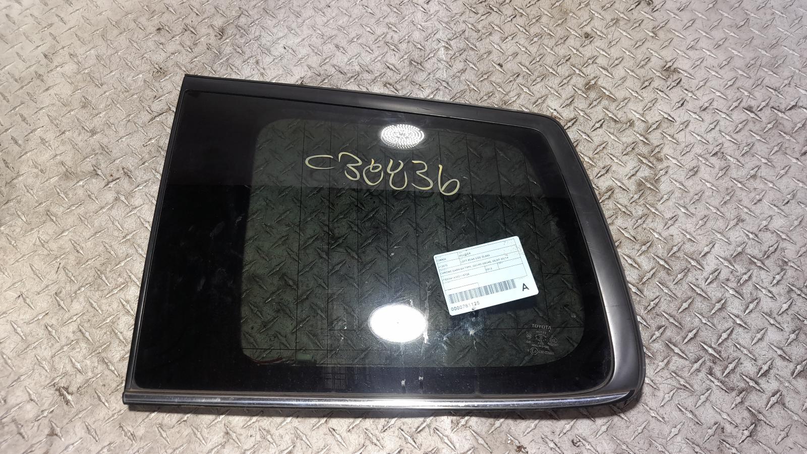 View Auto part Left Rear Side Glass Toyota Kluger 2012