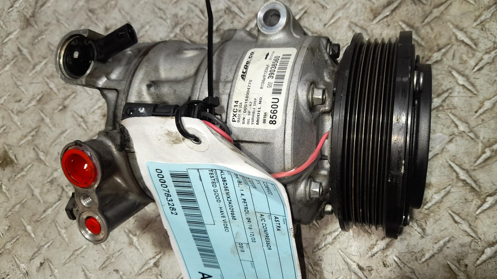 View Auto part A/C Compressor Holden Astra 2018