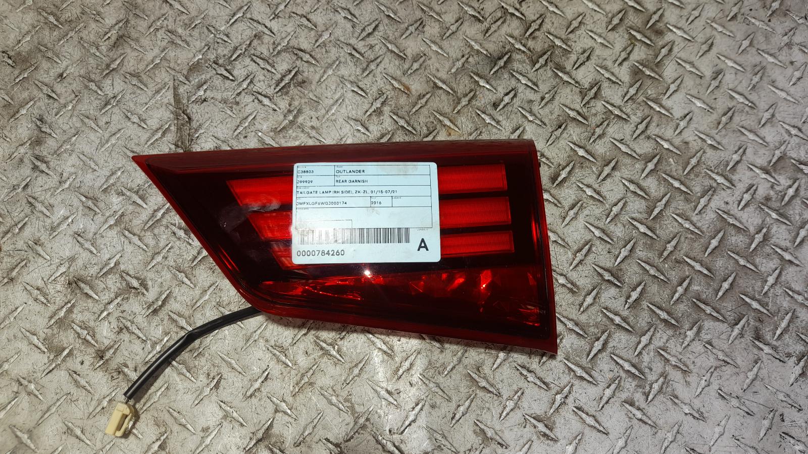 View Auto part Rear Garnish Mitsubishi Outlander 2016