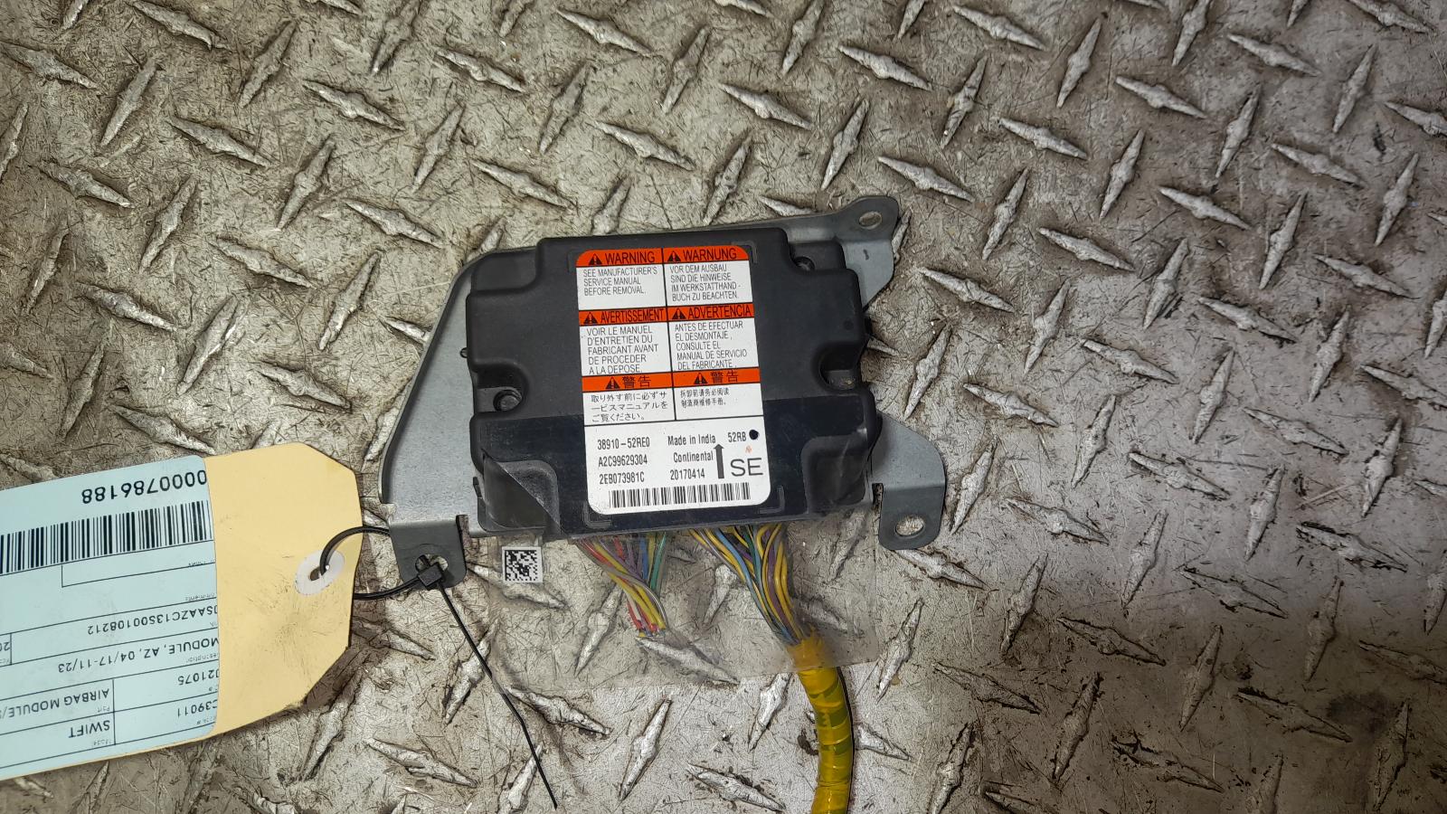 View Auto part Airbag Module/Sensor Suzuki Swift 2017