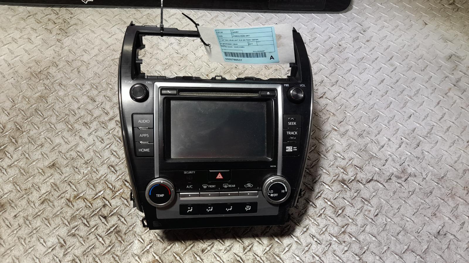 View Auto part Radio/Cd/Dvd/Sat/Tv Toyota Camry 2017