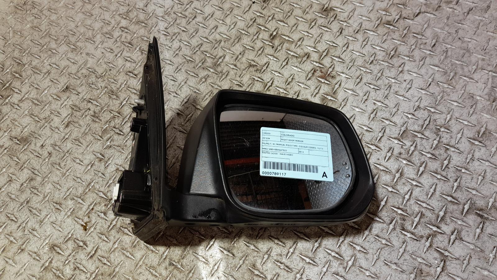 View Auto part Right Door Mirror Holden Colorado 2012