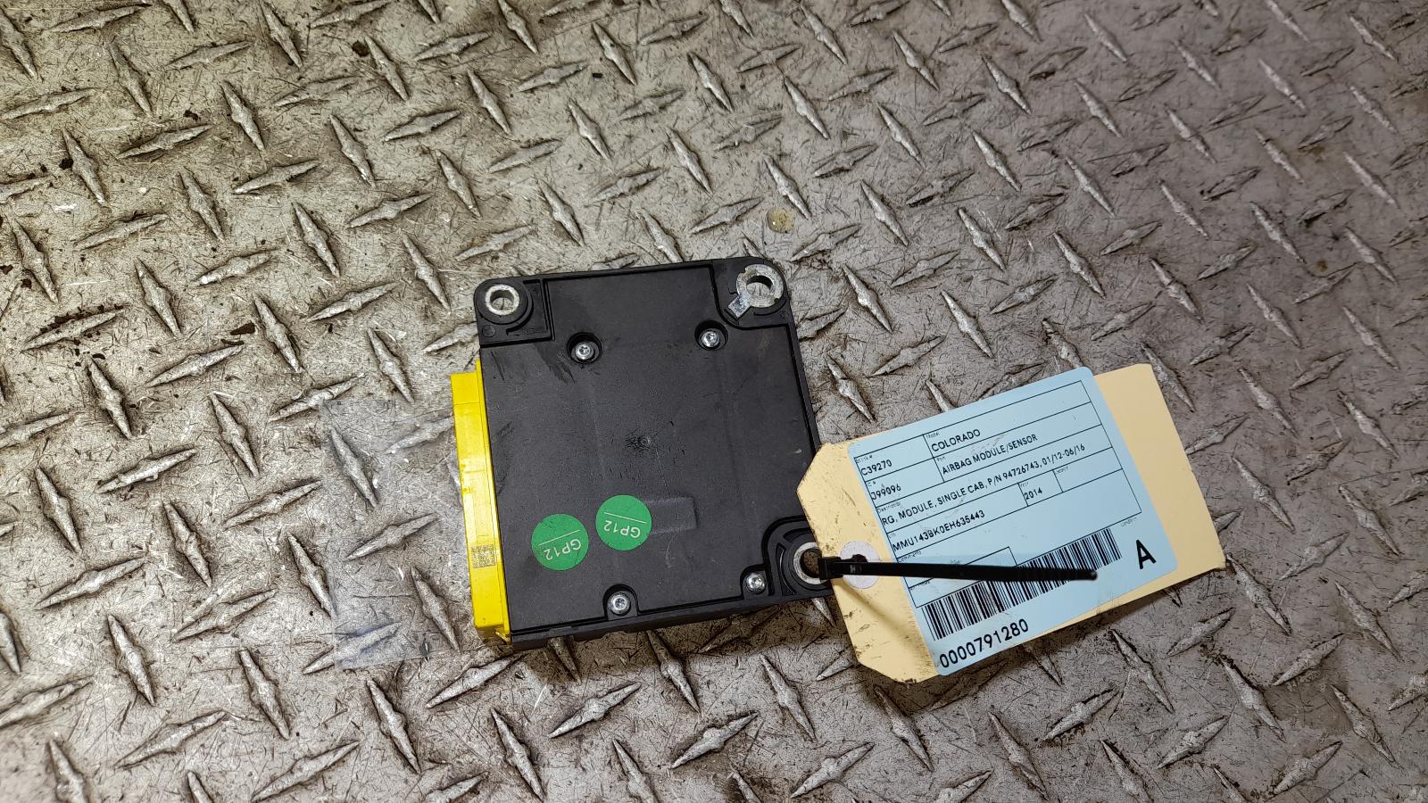 View Auto part Airbag Module/Sensor Holden Colorado 2014
