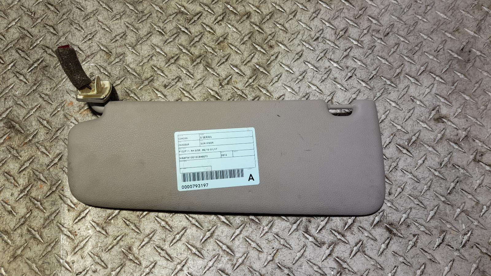 View Auto part Sunvisor Bmw 5 Series 2012