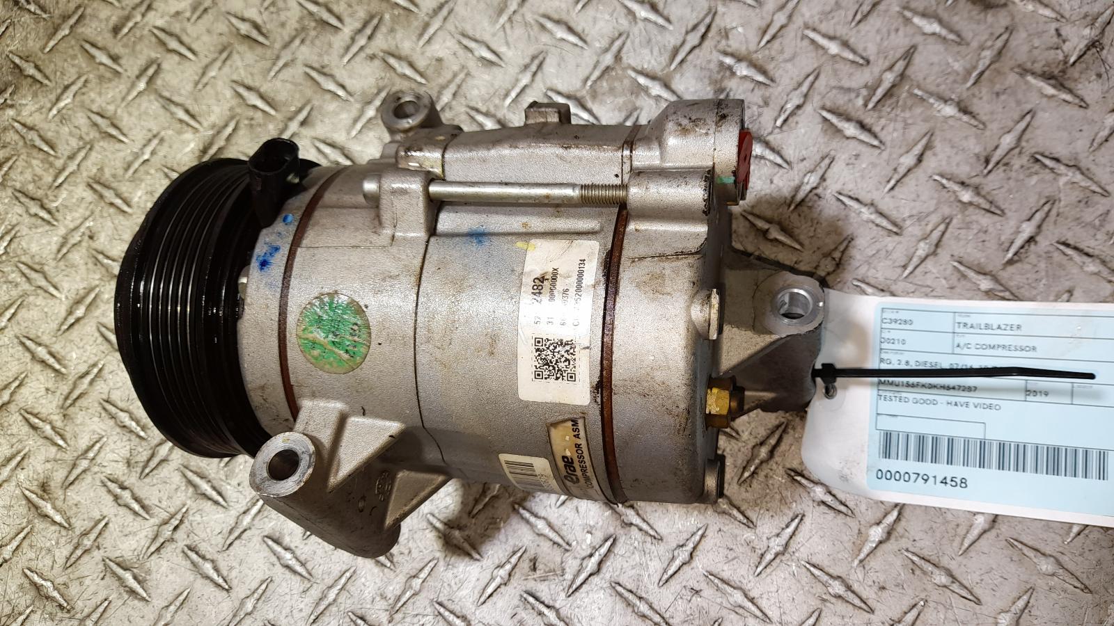 View Auto part A/C Compressor Holden Trailblazer 2019