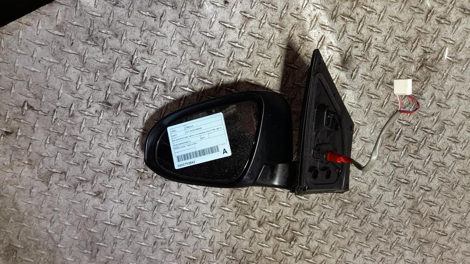 View Auto part Left Door Mirror Toyota Corolla 2016