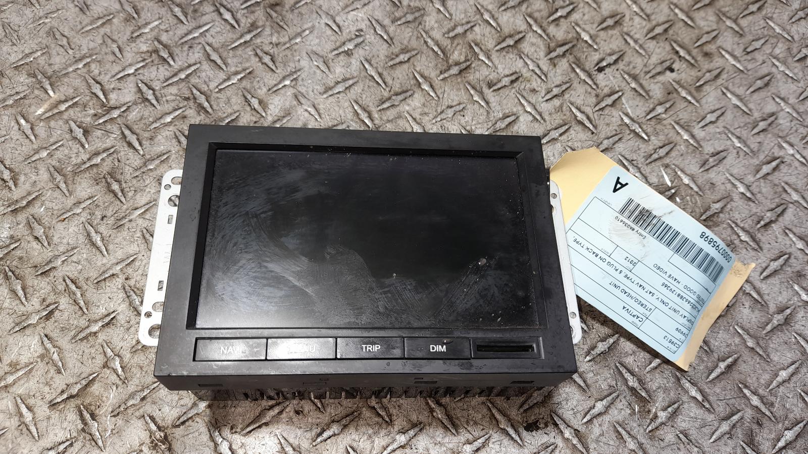 View Auto part Radio/Cd/Dvd/Sat/Tv Holden Captiva 2012