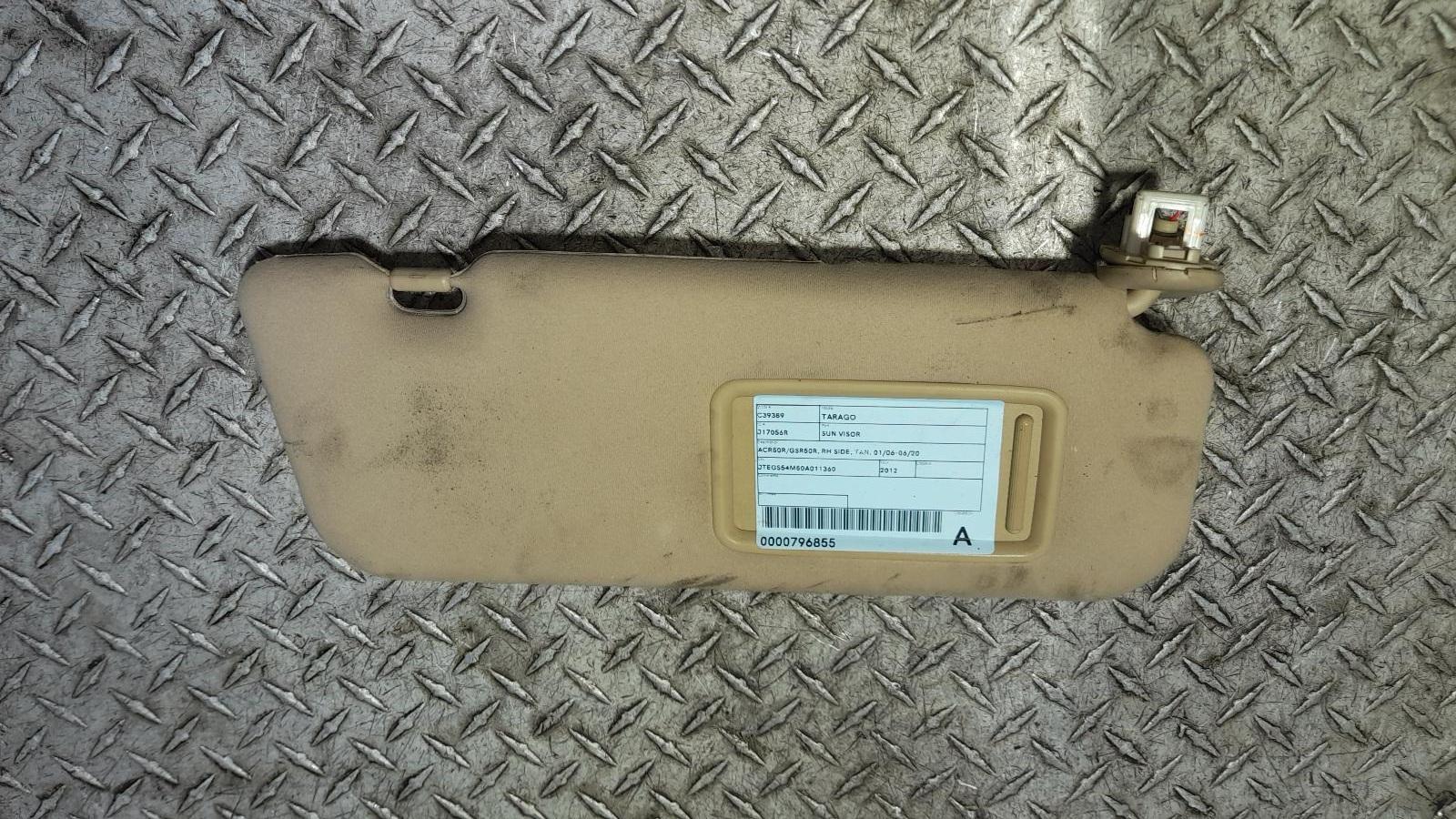 View Auto part Sunvisor Toyota Tarago 2012
