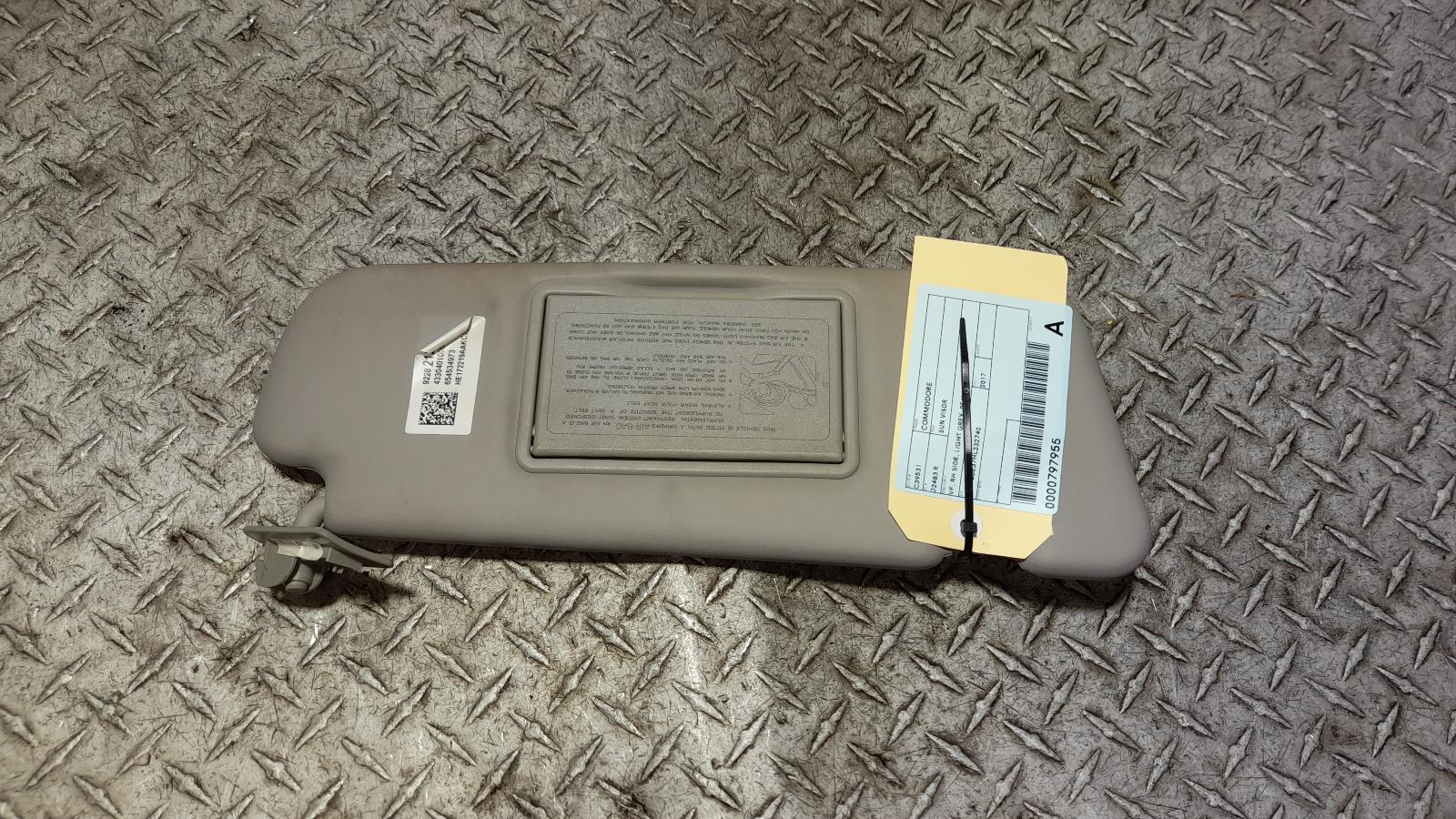 View Auto part Sunvisor Holden Commodore 2017