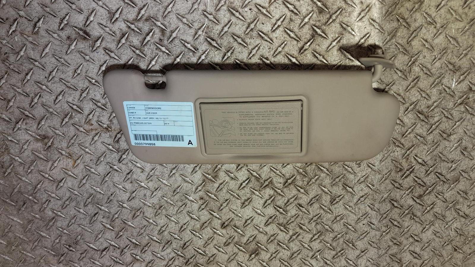 View Auto part Sunvisor Holden Commodore 2014