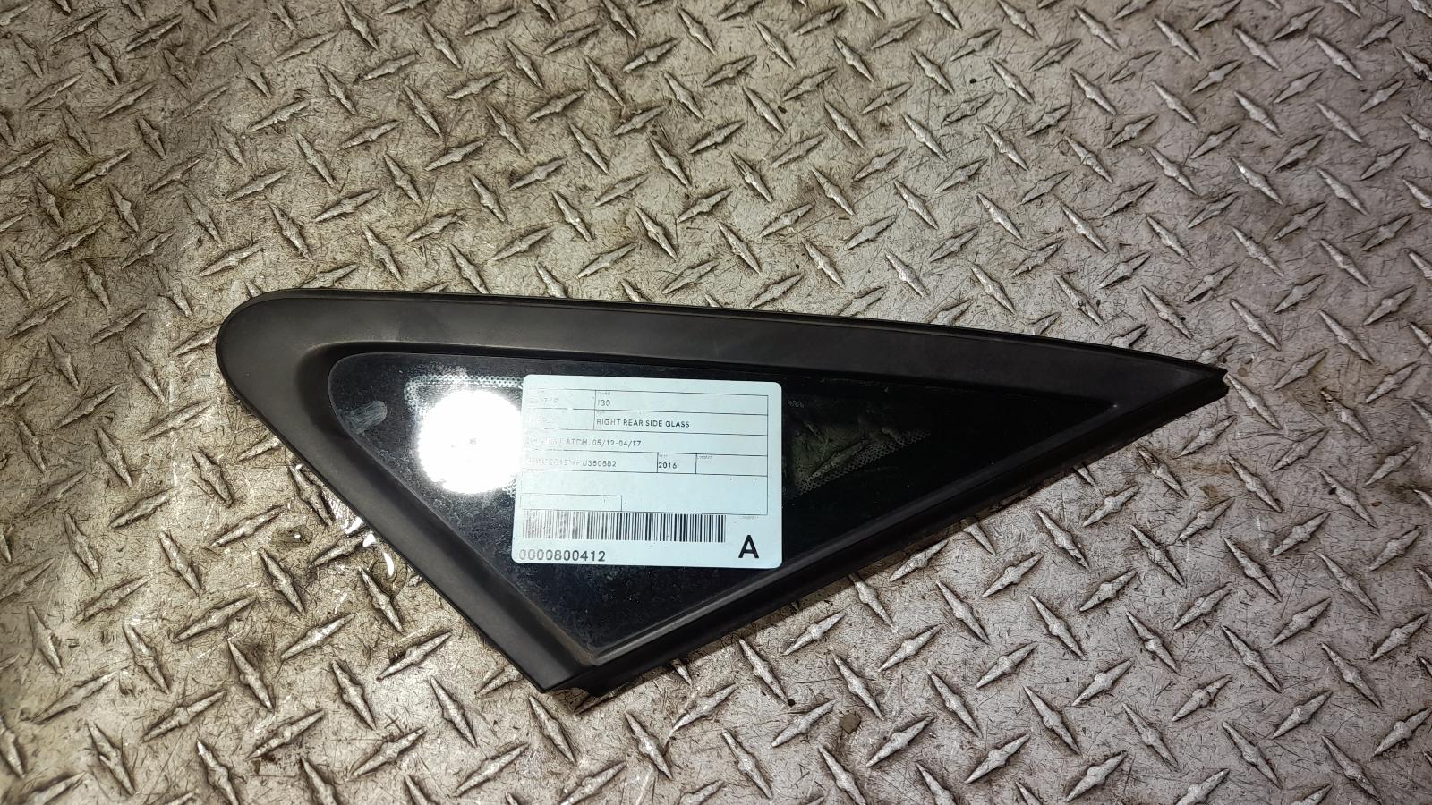 View Auto part Right Rear Side Glass Hyundai I30 2016