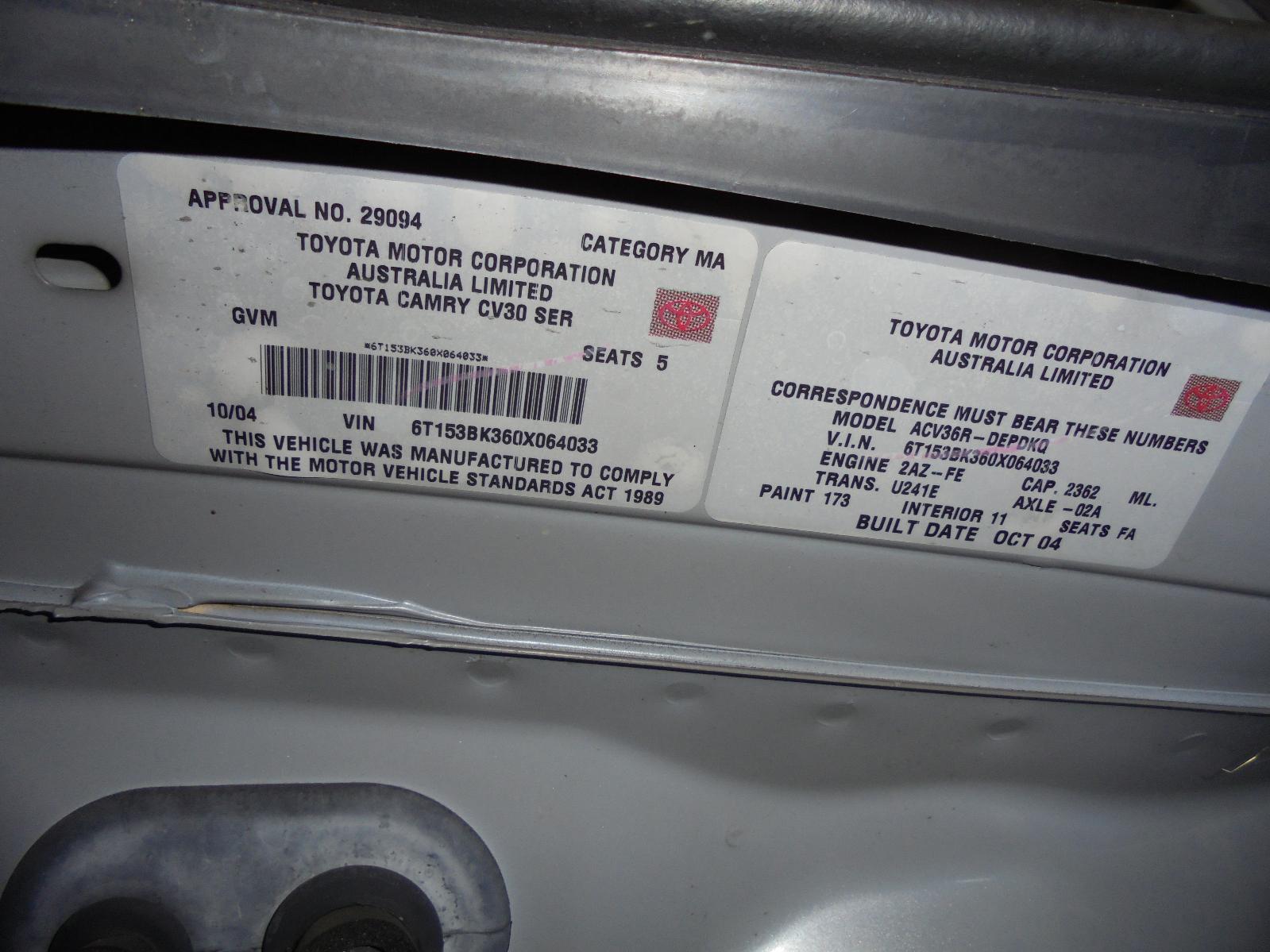 View Auto part Radio/Cd/Dvd/Sat/Tv Toyota Camry 2004