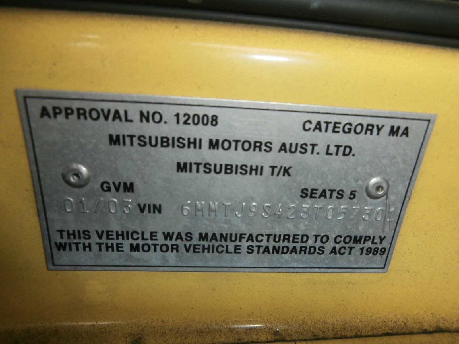 View Auto part Left Front Door Window Mitsubishi Magna 2002