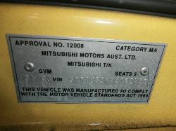 View Auto part Left Front Door Window Mitsubishi Magna 2002