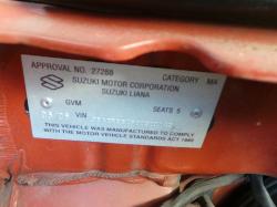 View Auto part Owners Handbook Suzuki Liana 2005