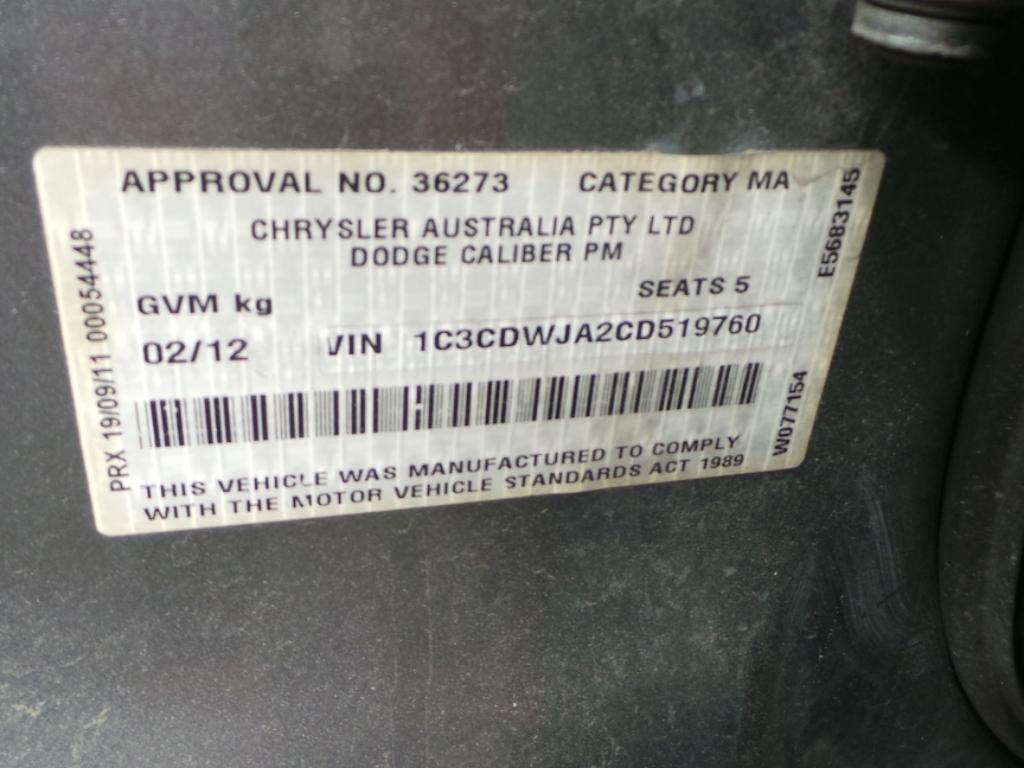 View Auto part Rear Spoiler Dodge Caliber 2012